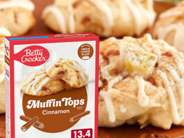 FOUR Betty Crocker Cinnamon Muffin Tops Baking Mix, 13.4 oz Box as low as $1.50 EACH Shipped Free (Reg. $2.72) + Buy 4, Save 5%