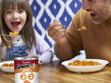 12-Pack SpaghettiOs Canned Pasta with Chicken Meatballs as low as $14.25 Shipped Free (Reg. $23) – $1.19/15.6 OZ Can – Healthy Snack for Kids and Adults