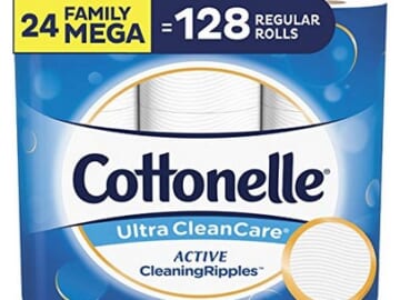 Cottonelle Ultra CleanCare Toilet Paper (24 Family Mega Rolls) only $20.69 shipped!