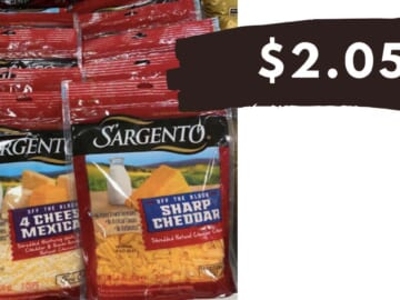 $2.05 Sargento Shredded Cheese at Publix
