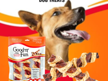 3-Count Good’n’Fun  5 Inch Crunchy Spirals Beef/Chicken as low as $2.27 After Coupon (Reg. $5) + Free Shipping – 76¢ each