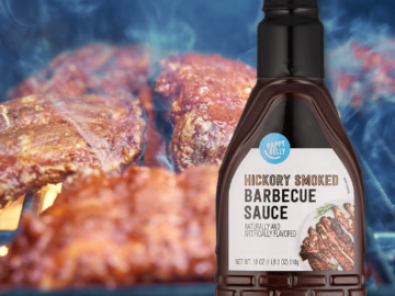 18-Oz Amazon Brand Happy Belly Hickory Smoked BBQ Sauce as low as $1.02 Shipped Free (Reg. $3) – FAB Ratings!