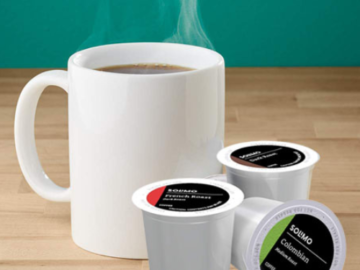 100-Count Variety Pack Solimo Coffee K-Cup Pods as low as $24.81 Shipped Free (Reg. $36) – $0.25/Pod – Colombian, French, Dark Roast
