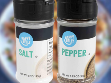 2-Pack Happy Belly Salt & Pepper Set as low as $2.14 Shipped Free (Reg. $4.63) – $1.07 each – Amazon Brand