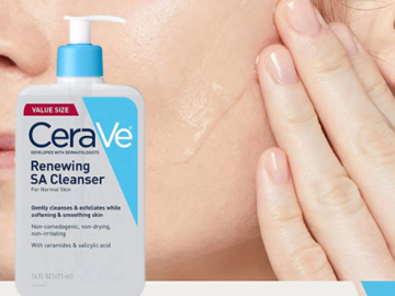 TWO CeraVe 16-Oz Fragrance Free SA Cleanser as low as $6.98 EACH After Coupon (Reg. $18) + Free Shipping + Buy 2, Save 50% on 1