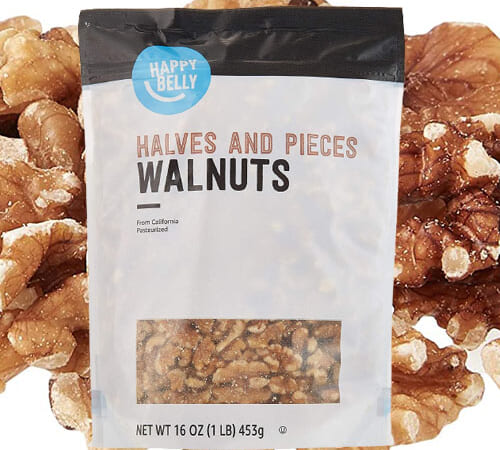 2-Pack Happy Belly California Walnuts, Halves and Pieces as low as $5.75 After Coupon (Reg. $8.22) – $2.88/16 Ounce Pack + Free Shipping