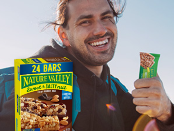 24-Count Nature Valley Granola Bars, Sweet and Salty Variety Pack as low as $6.56 After Coupon (Reg. $12.49) + Free Shipping – 27¢/bar!