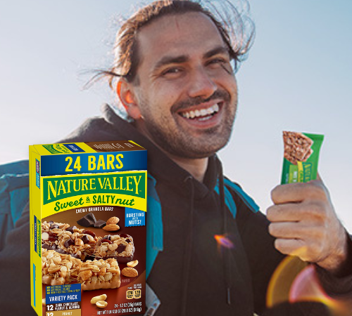 24-Count Nature Valley Granola Bars, Sweet and Salty Variety Pack as low as $6.56 After Coupon (Reg. $12.49) + Free Shipping – 27¢/bar!