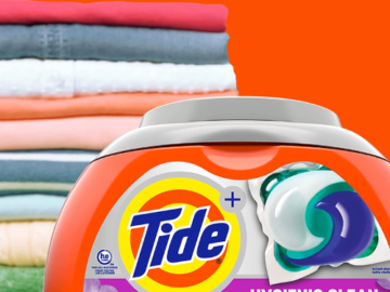 48-Count Tide Hygienic Clean Spring Meadow Heavy Laundry Detergent Soap Pods as low as $18.27 Shipped Free (Reg. $21.49) – 38¢/Pac