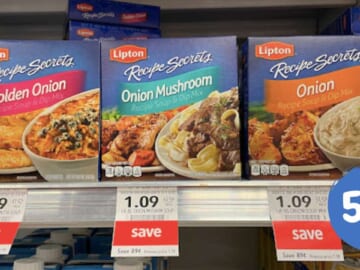Lipton Recipe Soup Mixes for 59¢ at Publix