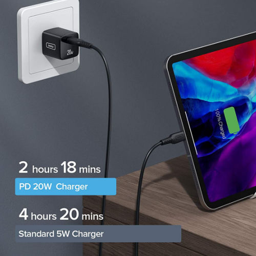 20W PD 3.0 USB-C Wall Charger $6.50 After Coupon (Reg. $13) – FAB Ratings! iPhone 12 from 0 to 60% in only 30mins