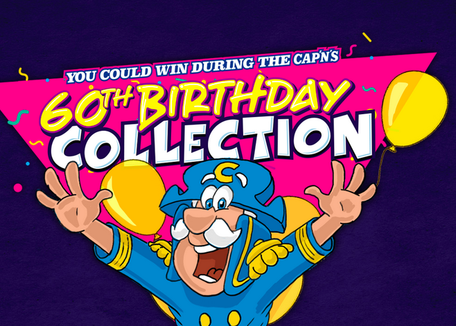 Cap’n Crunch “60th Birthday Collection” Instant Win Game (4,210 Winners)