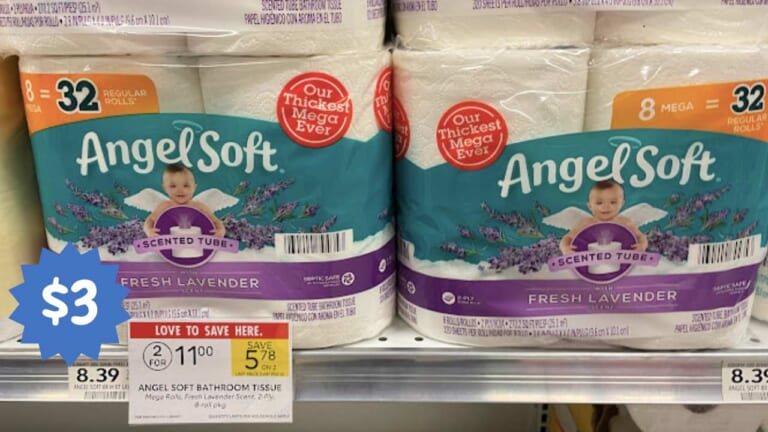 Angel Soft Bath Tissue As Low as $3 per Pack!