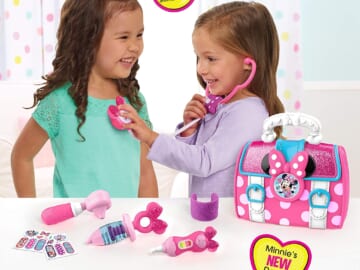 Just Play Disney Junior’s Minnie Mouse Bow-Care Doctor Bag Set $10.99 (Reg. $22) – 3K+ FAB Ratings! Stethoscope with Lights and Sounds