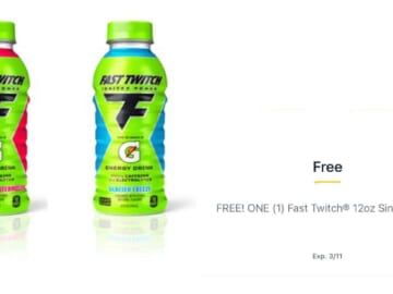 New Publix Digital Coupon | FREE Fast Twitch Gatorade Energy Drink