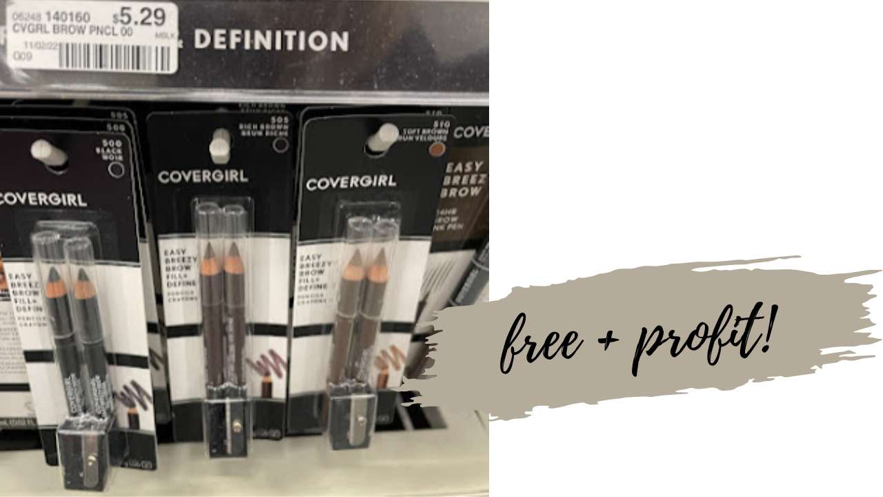 Get 3 Packs of CoverGirl Brow Pencils for FREE + Profit