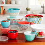 18-Piece The Pioneer Woman Melamine Mixing Bowl Set with Lids (Sweet Rose) $23 (Reg. $38.50)