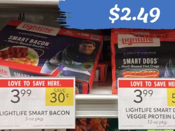 $2.49 Lightlife Smart Bacon & Smart Dogs at Publix