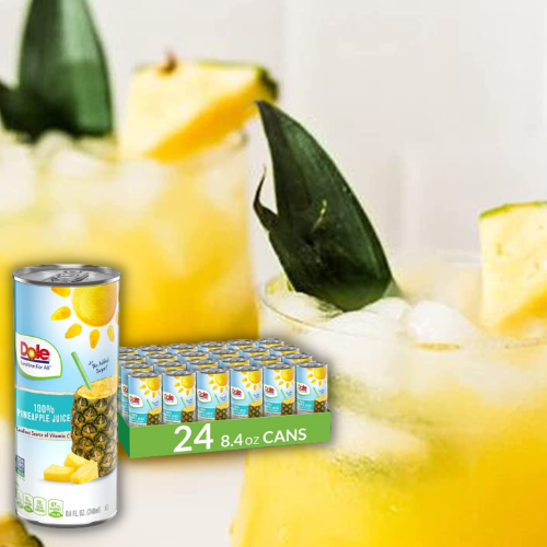 24-Pack Dole 100% Pineapple Juice with Added Vitamin C as low as $22.09 Shipped Free (Reg. $31) – 92¢/ 8.4 Fl Oz Can – Gluten Free