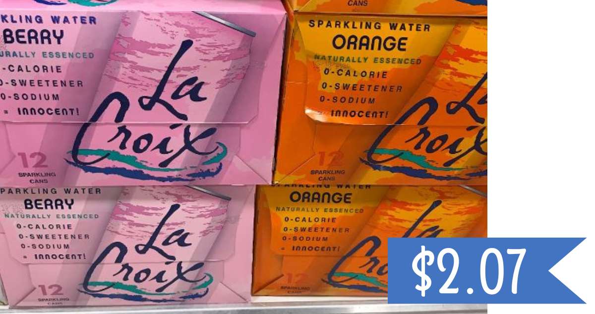 $2.07 LaCroix Sparkling Water 12-Packs | Publix Deal Ends Today