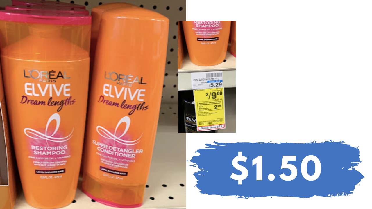 $1.50 L’Oreal Elvive Haircare at CVS (reg. $5.29)