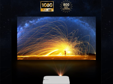 Today Only! Ultra Compact 1080P Portable Projector $470 Shipped Free (Reg. $649) – 4K Input Supported for Movies & Gaming