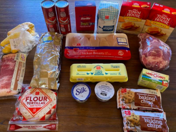 Gretchen’s $106 Grocery Shopping Trip and Weekly Menu Plan for 6 {Harris Teeter, Publix, Aldi, Ingles & Grocery Outlet}