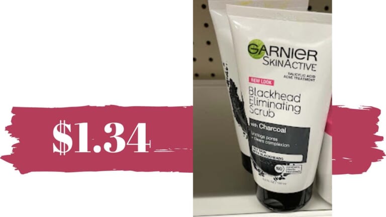 Garnier Facial Scrub for $1.34 at CVS