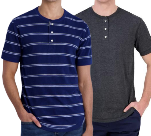 Chaps Men’s Short Sleeve Coastland Wash Henley T-Shirt from $7 (Reg. $35)