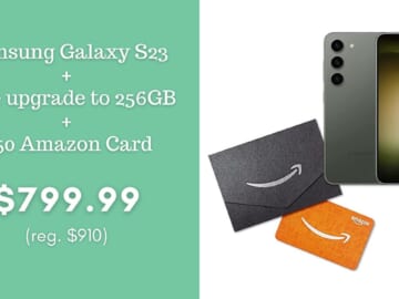 Samsung Galaxy S23 256 GB + Amazon $50 Gift Card Only $799.99 Shipped!