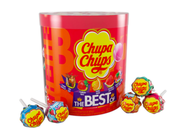 Chupa Chups Candy Lollipops Drum Display, 60 Count only $9.12 shipped!