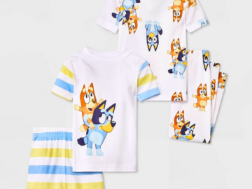 Toddler 4-Piece Bluey Pajama Sets only $18!