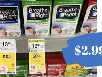 $2.99 Breathe Right Strips at Walgreens (reg. $13.99)