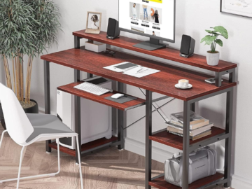 47″ Noblewell Computer Desk with Monitor Stand and Keyboard Tray $99.49 After Coupon (Reg. $140) – 5K+ FAB Ratings!