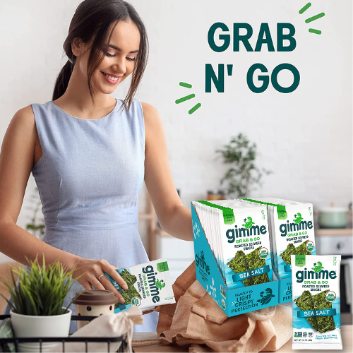 Today Only! 30-Count gimMe Grab & Go Sea Salt Organic Roasted Seaweed Sheets $20.50 (Reg. $27.50) – 68¢/sheet!