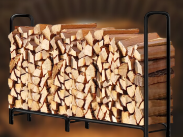 8 ft Outdoor Fire Wood Log Rack $38.73 After Code (Reg. $82) + Free Shipping – 4.7K+ FAB Ratings!