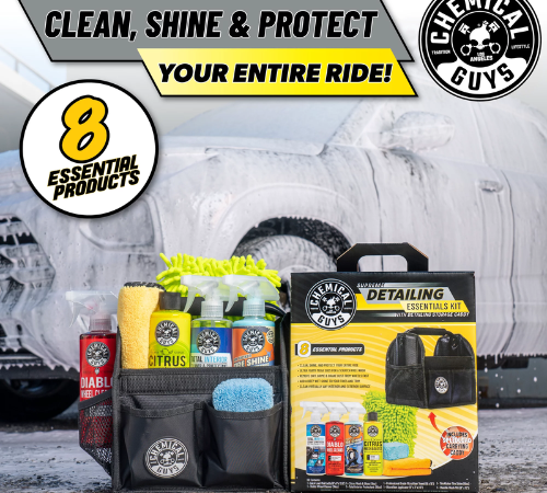 8-Piece Chemical Guys Supreme Detailing Essentials Kit $29 (Reg. $85) – For Car, Truck, or SUV Cleaning