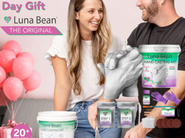 Luna Bean Hand Casting Kit for Couples $37.94 After Coupon (Reg. $60) + Free Shipping – Unique Valentines Gift Idea