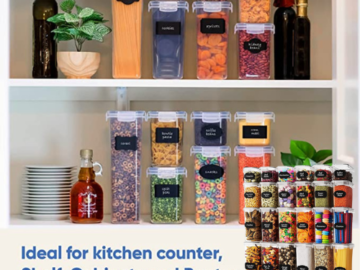 24 Pack Chef’s Path Airtight Food Storage Containers Set with Lids $37.95 Shipped Free (Reg. $70) – 68K+ FAB Ratings! – Free Measuring Spoon Set, Marker and 24 Labels