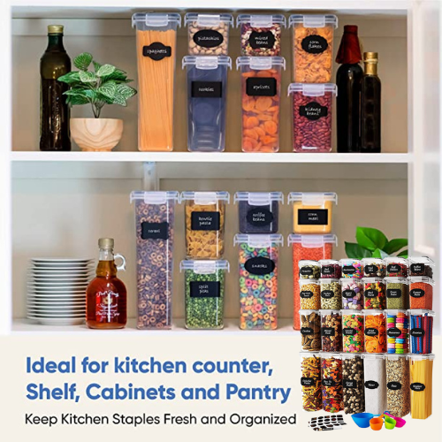 24 Pack Chef’s Path Airtight Food Storage Containers Set with Lids $37.95 Shipped Free (Reg. $70) – 68K+ FAB Ratings! – Free Measuring Spoon Set, Marker and 24 Labels