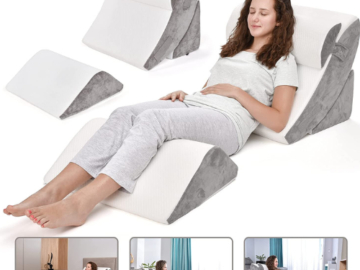 Today Only! 4-Piece Orthopedic Wedge Pillow Set $79.99 Shipped Free (Reg. $129.25) – FAB Ratings!