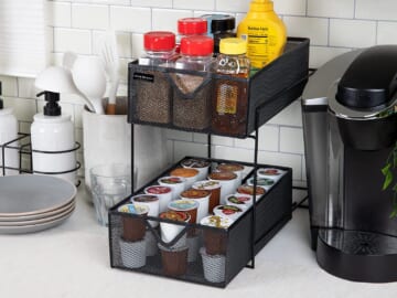 2-Tier Heavy Duty Organizer with Metal Mesh Storage Baskets $14.57 (Reg. $30)