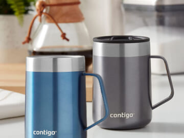 2-Count Contigo Stainless Steel Vacuum-Insulated Mugs $20.10 (Reg. $29) – $10.05 each, with Handle and Splash-Proof Lid