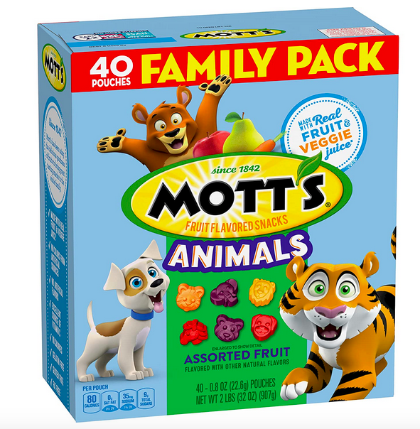 Mott’s Fruit Flavored Snacks, Animals Assorted Fruit, 40 count only $5.43 shipped!