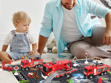 7-Pack Toy Firetruck Pull Back Cars w/ Water Spraying Function, Sounds & Lights $19.79 After Code (Reg. $33) + Free Shipping – FAB Ratings!