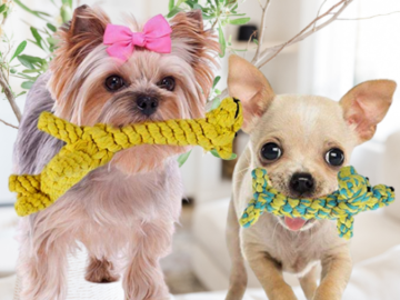 2-Piece SunGrow Cotton Rope Knot Dog Chew Toy Set $6.20 (Reg. $18.95) – $3.10 each – LOWEST PRICE