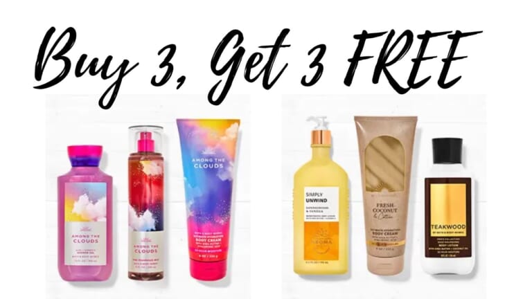 Bath & Body Works B3G3 Free Body Care Sale
