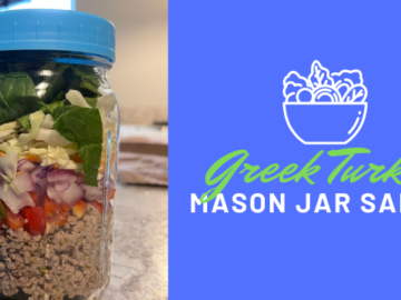 Greek Turkey Salad (Mason Jar Salad)