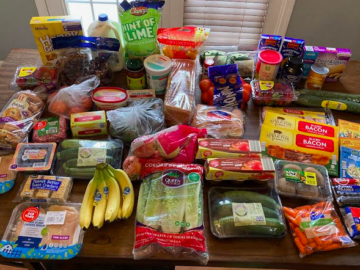 Gretchen’s $161 Grocery Shopping Trip and Weekly Menu Plan for 6 + Company {Aldi, Harris Teeter & Ingles}