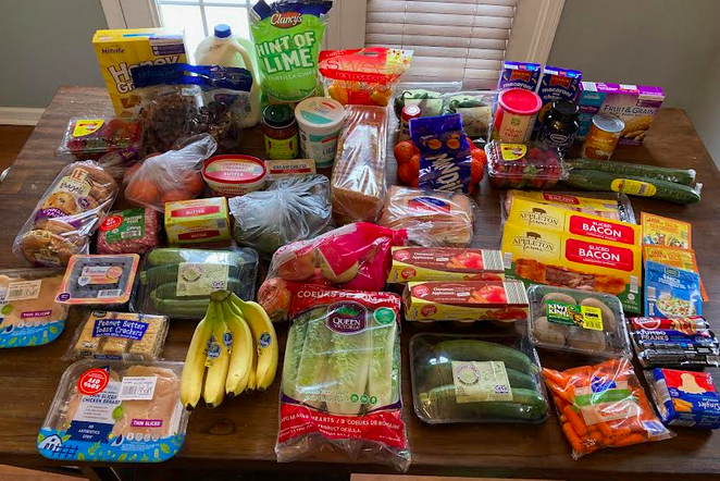 Gretchen’s $161 Grocery Shopping Trip and Weekly Menu Plan for 6 + Company {Aldi, Harris Teeter & Ingles}